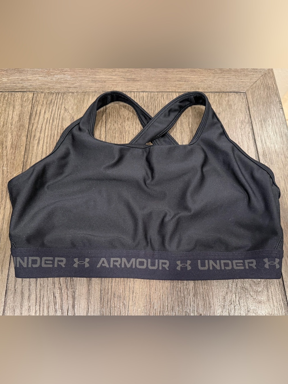Under Armour Black Crossback Sports Bra XXL | Athletic Workout Bra